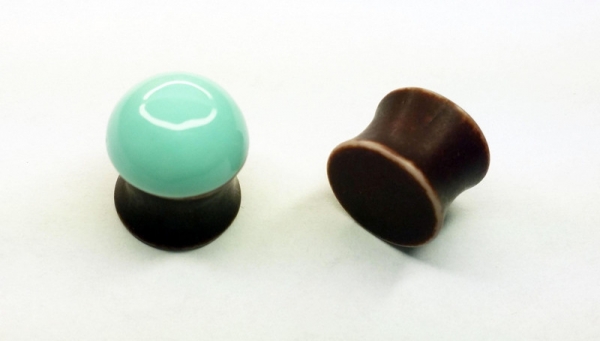 Halbkugel Dot Plugs 12mm Paar 1,2cm Tunnel Plug